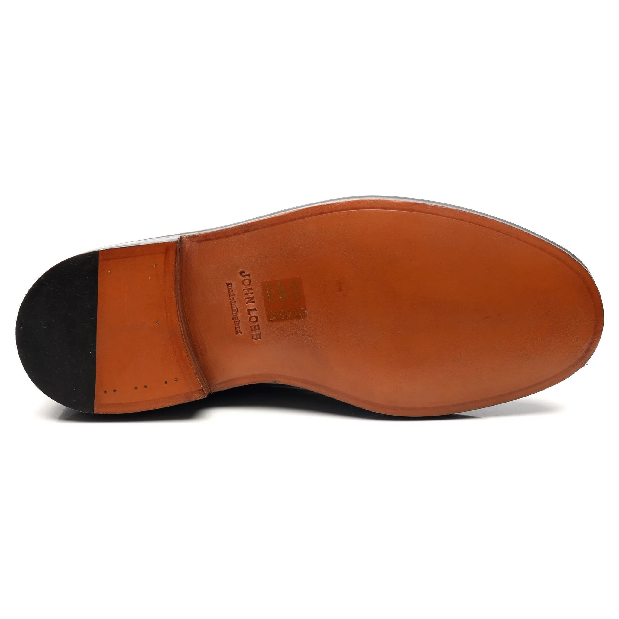 'William' Black Leather Double Monk Strap UK 6.5 E